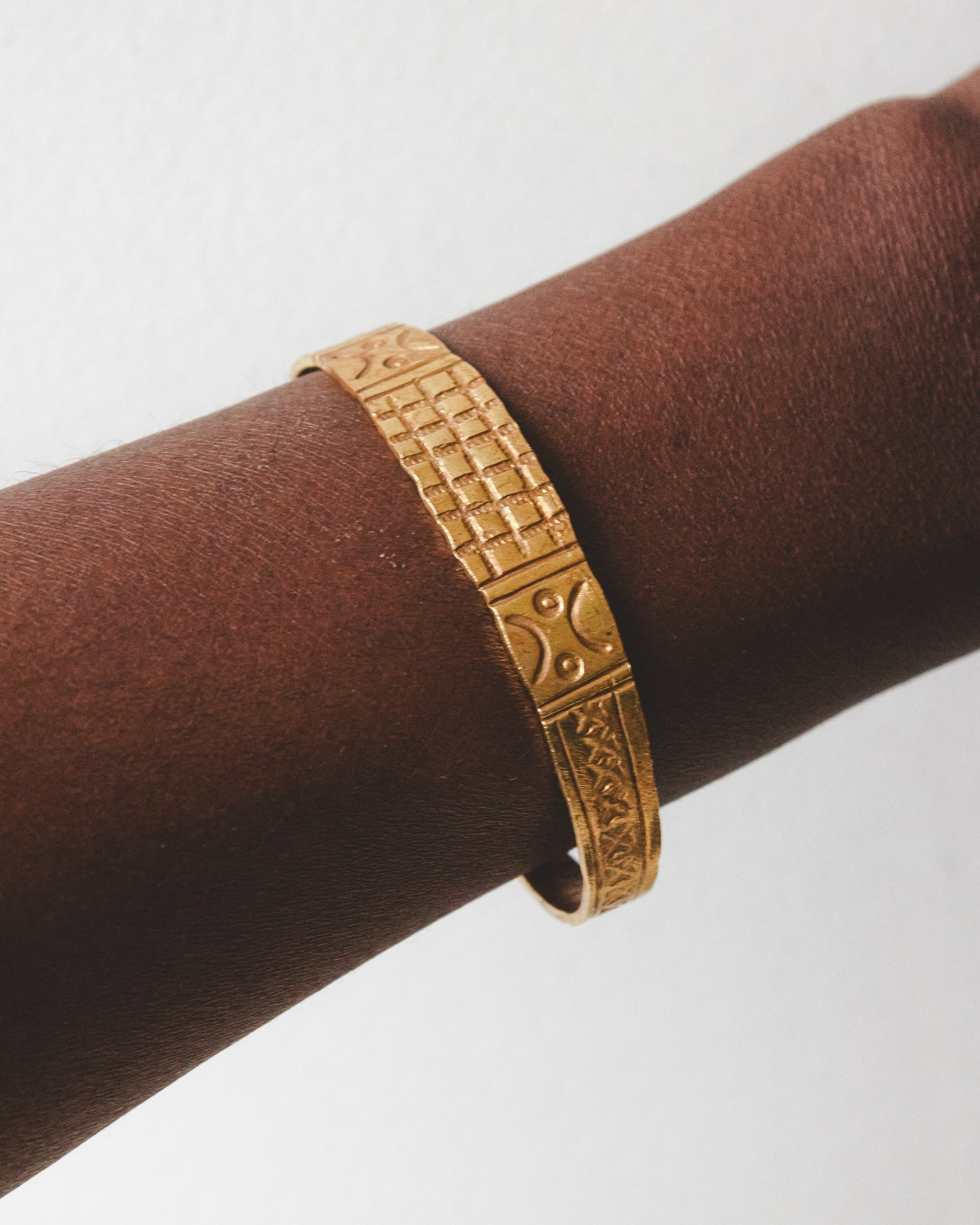 Bracelet Manchette Touareg gravé
