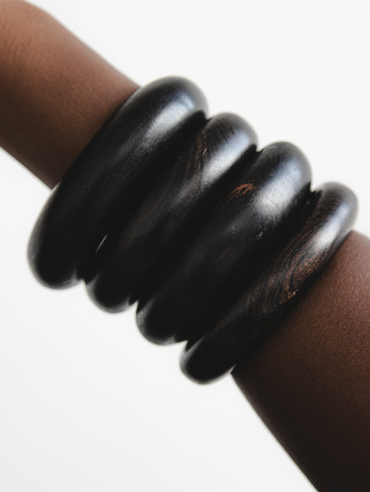Bracelet Manchette bois d’ébène